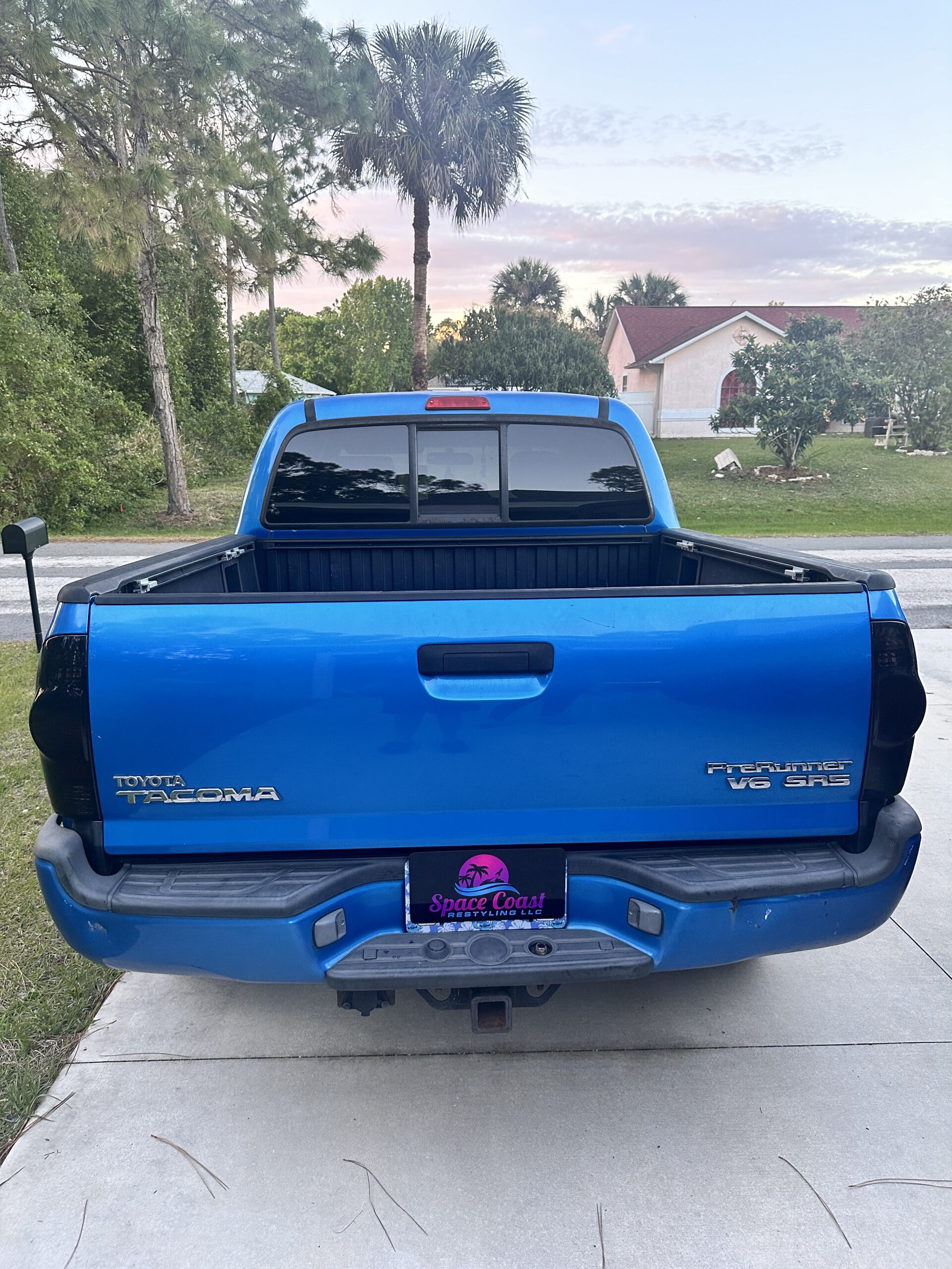 Toyota Tacoma with Viviid Dark Smoke tail light tint