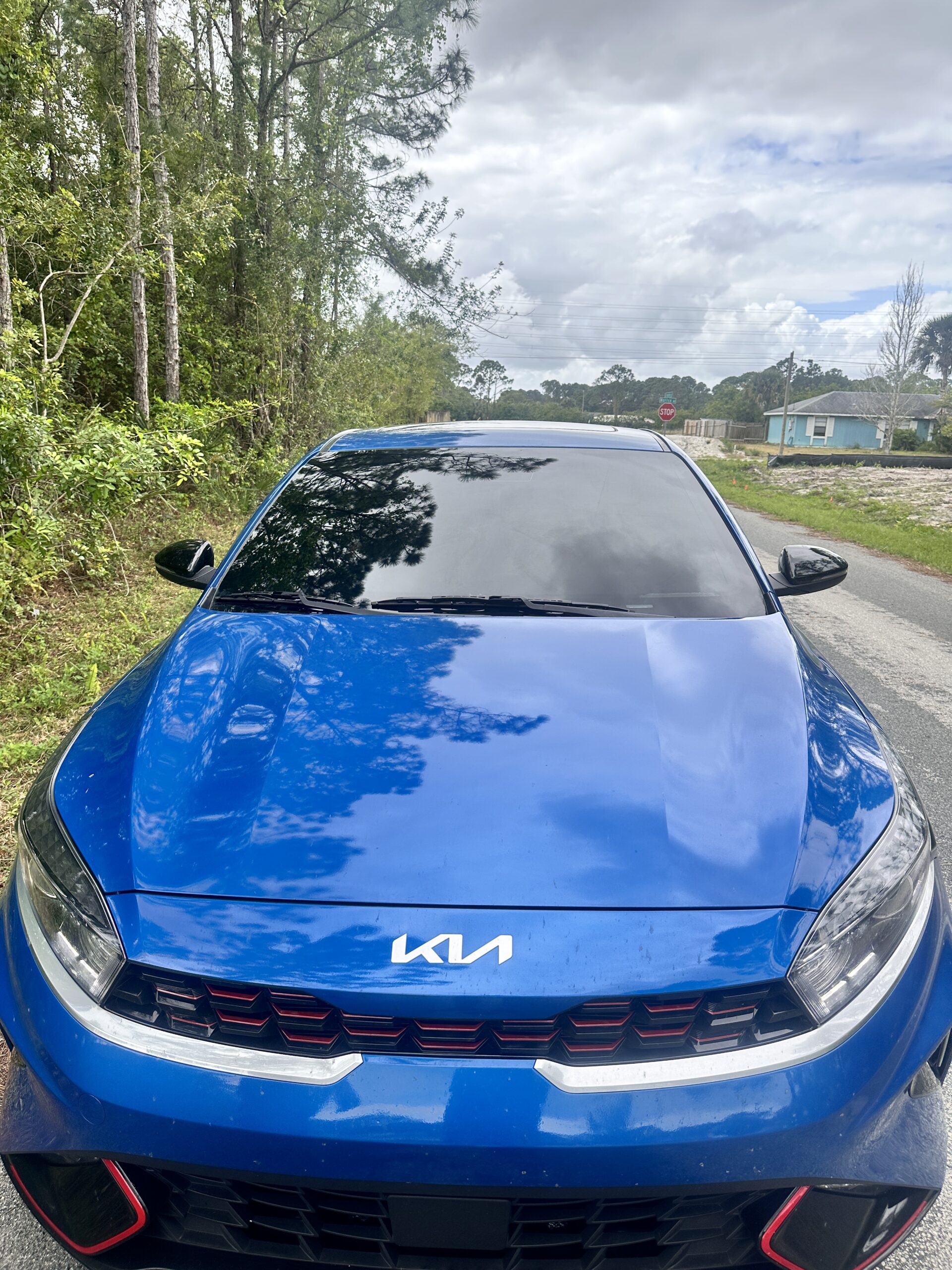 2024 KIA came in for 15% Ceramic tint on the front windshield and 5% tint on the rear windshield after having it replaced.