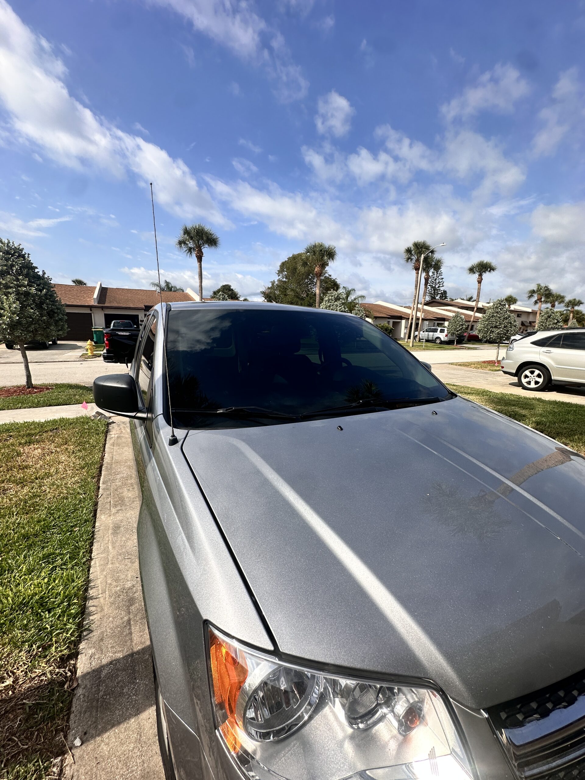2018 Dodge Caravan with 50% Ceramic Tint installed on front windshield